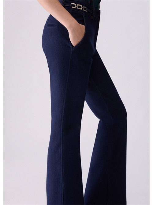 Jeans bootcut con dettaglio chain LIU JO | UF6080D0368/77000